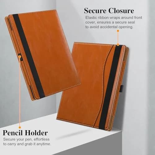 Fintie Stand Case for 10.3" Boox Note Air6 C/Air5 C/Air4 C/Air3 C/Air3 B/W Tablet ePaper | Brown PU Leather Folio with Card Slot & Pen Holder thumbnail 8