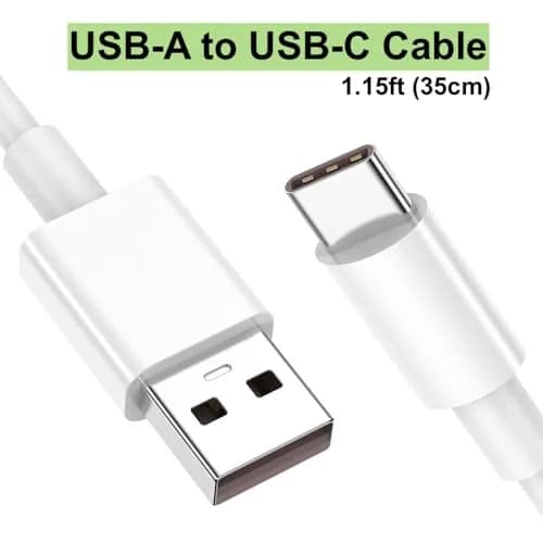 TOP-UP Short USB C Cable 1.15FT | 2 Pack, USB A to USB C CarPlay Cord, Fast Charging & Data Sync thumbnail 3