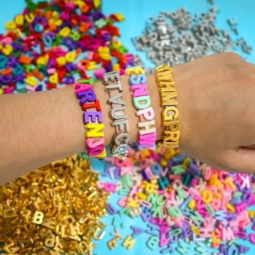 YuSheng Big Alphabet Letter Beads for Jewelry Making | 12mm Plastic Letters for DIY Crafts thumbnail 8