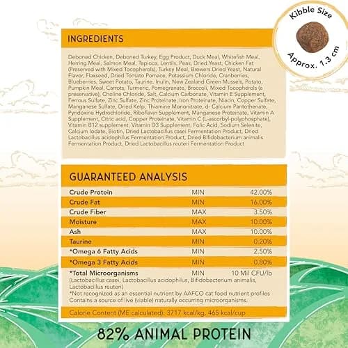 Blackwood Bounty Dry Cat Food Chicken & Turkey Recipe 4.5 lb | High Protein, Grain-Free, Slow Cooked thumbnail 6