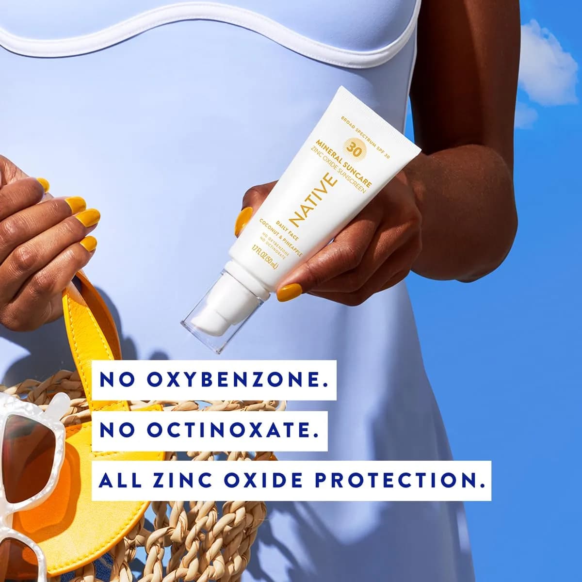 Native Sunscreen SPF 30 with Zinc Oxide, Pineapple & Coconut Scent, 48g (1.7 oz) | Dermatologist Tested for Sensitive Skin - view 3