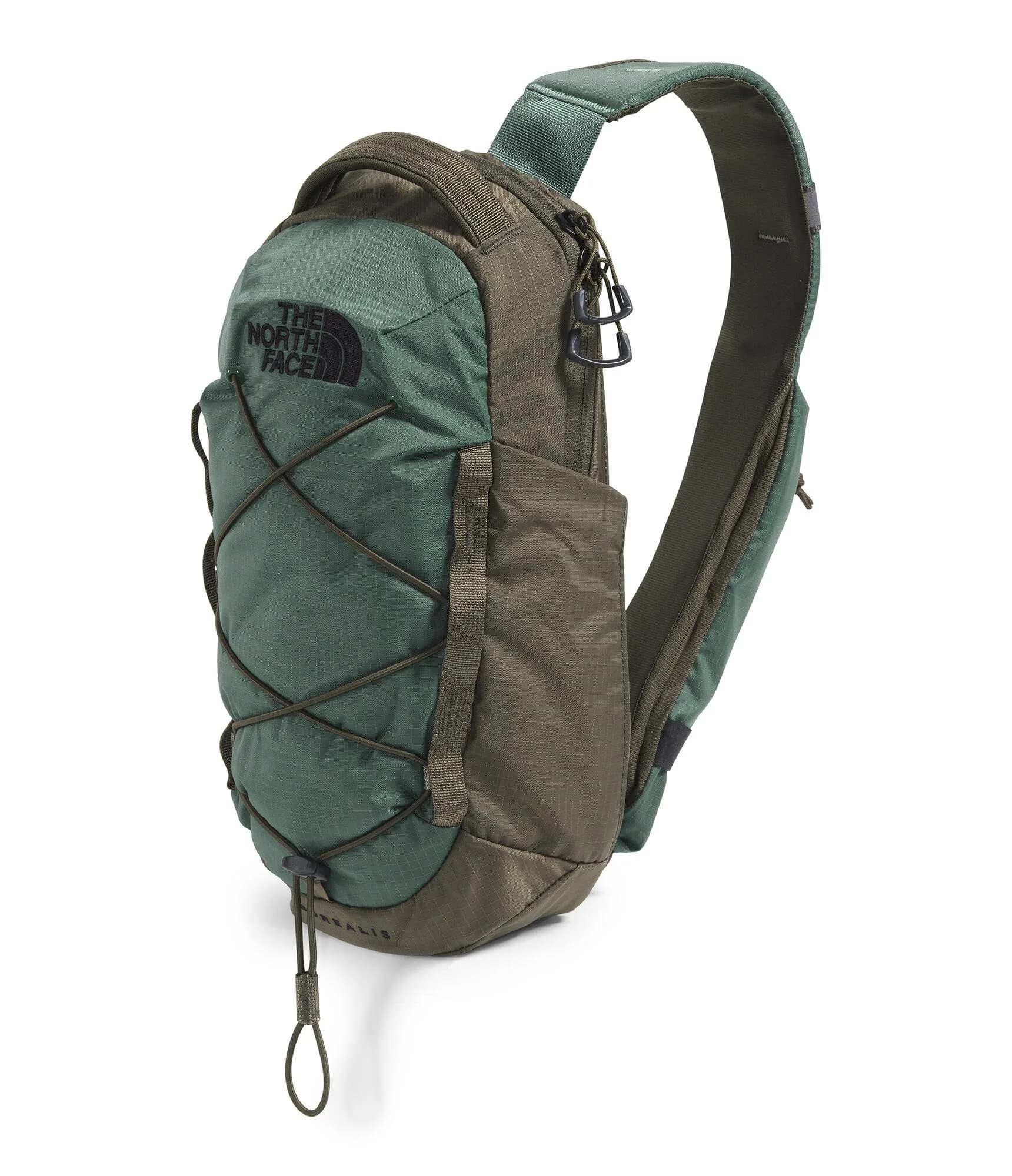 The North Face Borealis Sling Bag 6L (0.21 cu ft) | Padded Strap, Water-Repellent — Duck Green/New Taupe Green / One Size