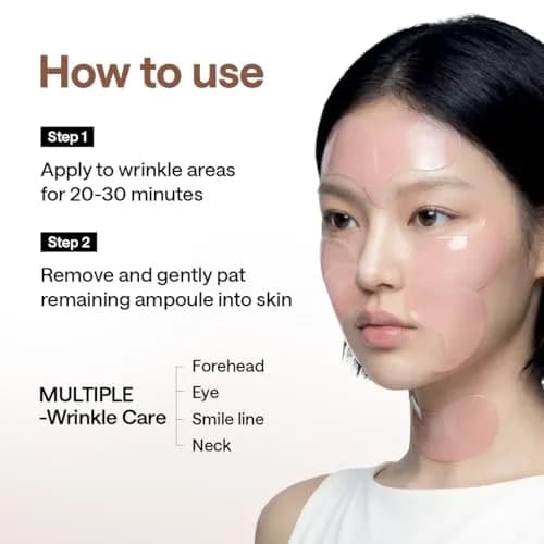 MEDIHEAL Retinol & Collagen Under Eye Patches, 60 Count | 4-Zone Wrinkle Care for Eyes, Smile Lines, Forehead & Neck thumbnail 6