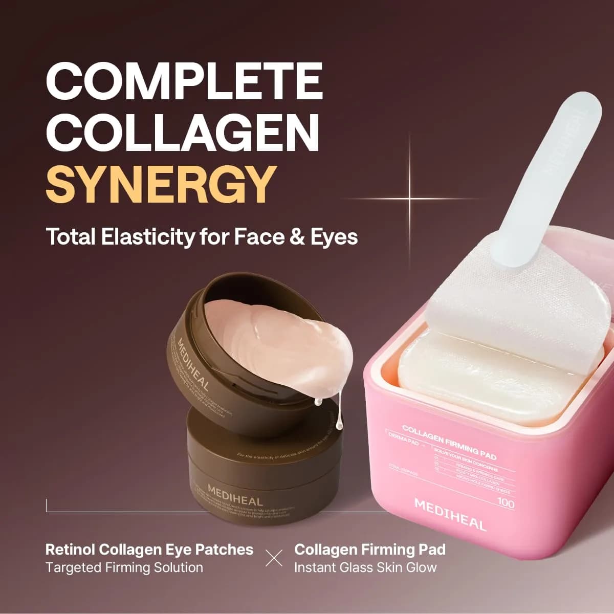 MEDIHEAL Retinol & Collagen Under Eye Patches, 60 Count | 4-Zone Wrinkle Care for Eyes, Smile Lines, Forehead & Neck - view 7