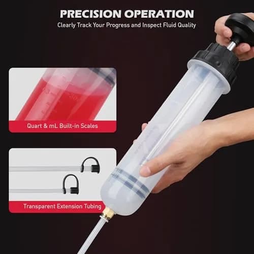 SEDY 500CC Fluid Extractor | Multi-Purpose Oil Syringe for Automotive & Marine Use (17.6 Oz./0.45 Qt./500 CC) thumbnail 5