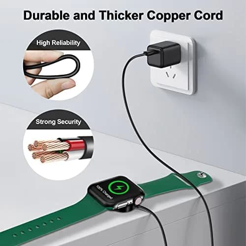 xiwxi Apple Watch Magnetic USB C Charger 2.0M | Fast & Safe Wireless Charging thumbnail 4