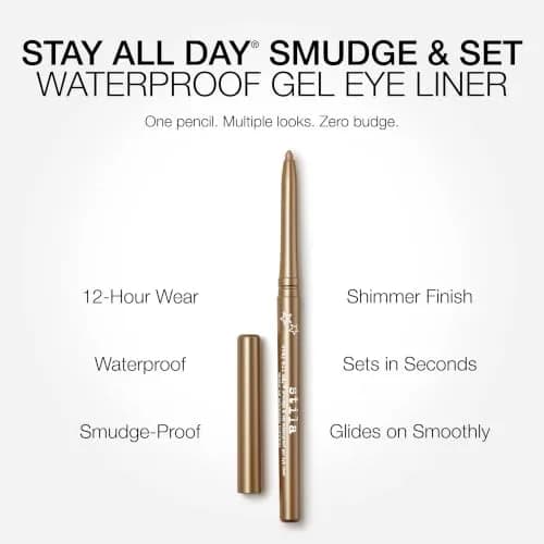 stila Stay All Day Smudge & Set Waterproof Gel Eyeliner (Cashmere) | 12-Hour Waterproof, Waterline Safe, No-Skip Glide thumbnail 3