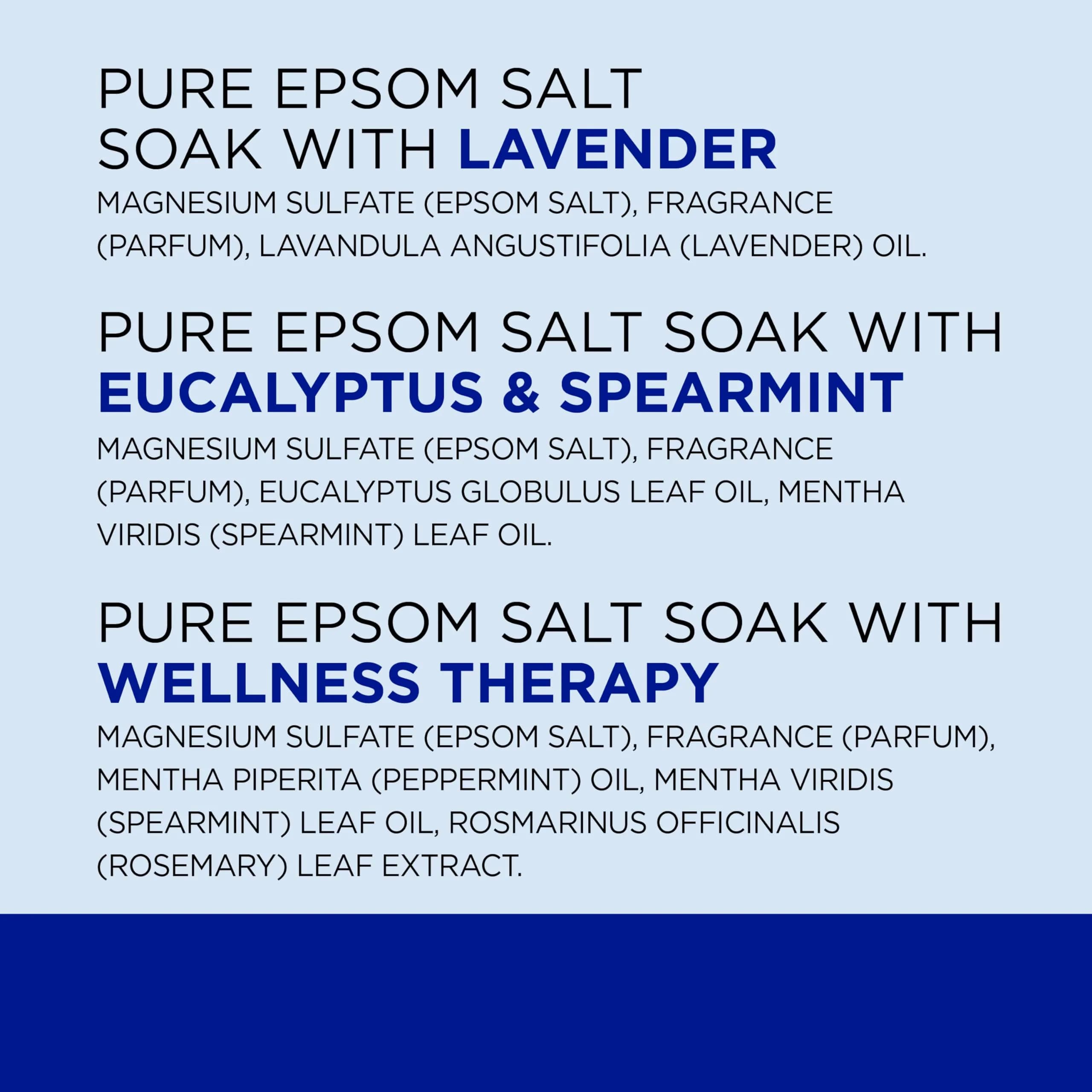 Dr Teal's Epsom Salt Magnesium Soak Trio 144 oz (4.34 kg) | Lavender, Eucalyptus & Rosemary Infused for Muscle Relief - view 7