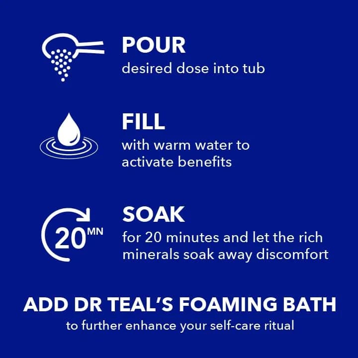 Dr Teal's Epsom Salt Magnesium Soak Trio 144 oz (4.34 kg) | Lavender, Eucalyptus & Rosemary Infused for Muscle Relief - view 2