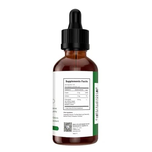 Heivy Chlorophyll Liquid Drops 50mg | Natural Flavor, 2 Fl Oz | Detox & Skin Support thumbnail 7