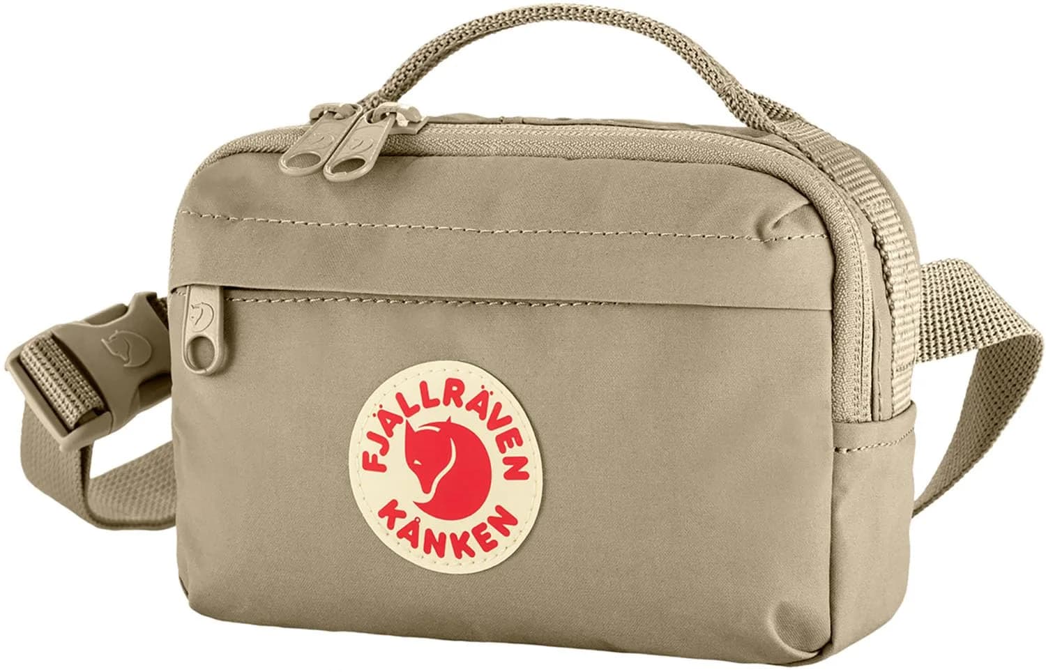 Fjällräven Kanken Hip Pack, Fossil | Water-Resistant Vinylon F Fabric, Compact & Durable