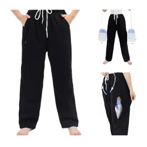 Lmaray Catheter Leg Bag Trousers Medium | Discreet, Breathable & Adjustable for Urine & Bowel Care thumbnail 1