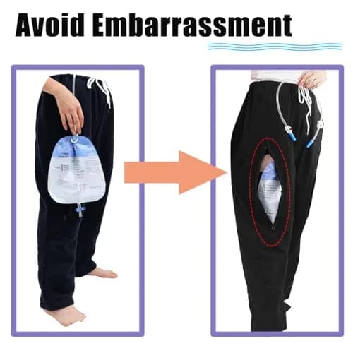 Lmaray Catheter Leg Bag Trousers Medium | Discreet, Breathable & Adjustable for Urine & Bowel Care thumbnail 2