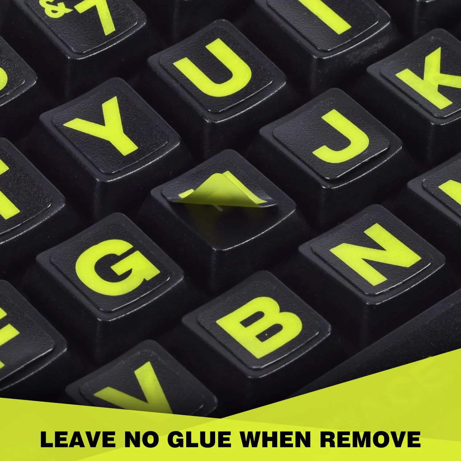 DAMMOMKO Large Print English Keyboard Stickers | 2PCS (21.0cm x 14.0cm) - view 5