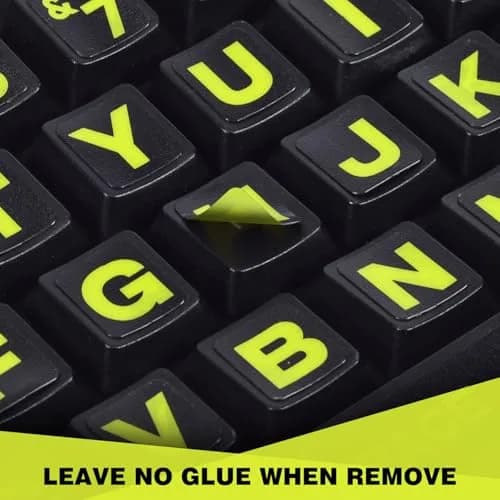 DAMMOMKO Large Print English Keyboard Stickers | 2PCS (21.0cm x 14.0cm) thumbnail 5