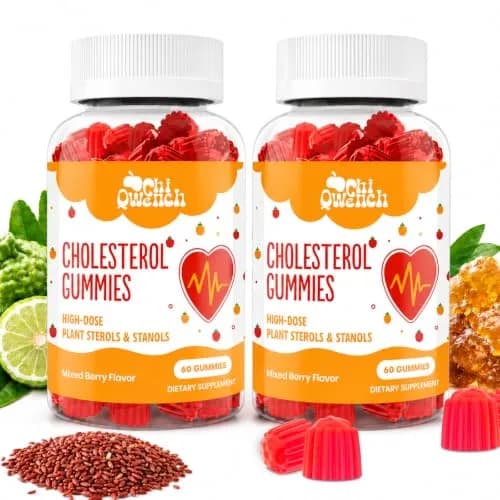 ChiQwench Cholesterol Support Gummies 120 Count | 1500 Mg Plant Sterols & Stanols for Normal Levels thumbnail 1