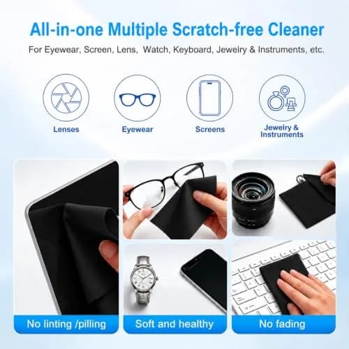 MUBUY-GOL 2 Pack Microfiber Cleaning Cloth 13" | Screen & Keyboard Protector for MacBook & Laptop thumbnail 5