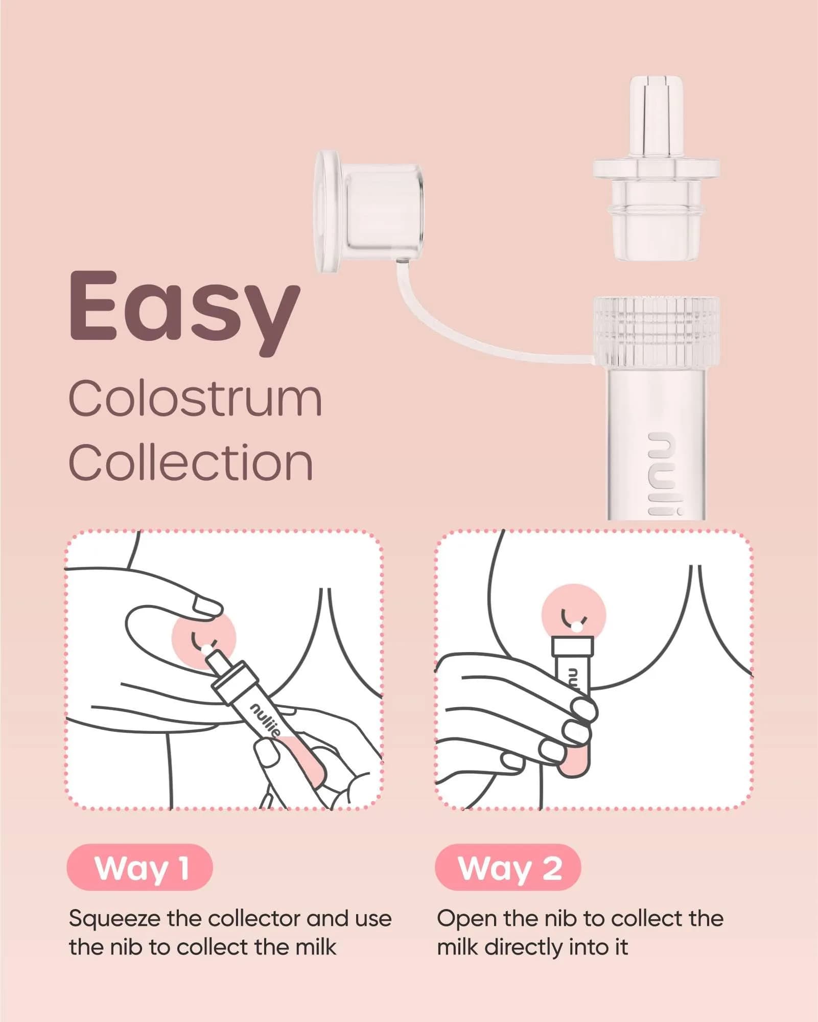 Nuliie Colostrum Collector Kit 12 Count, 7ml Capacity | BPA-Free Silicone for Newborns - view 6