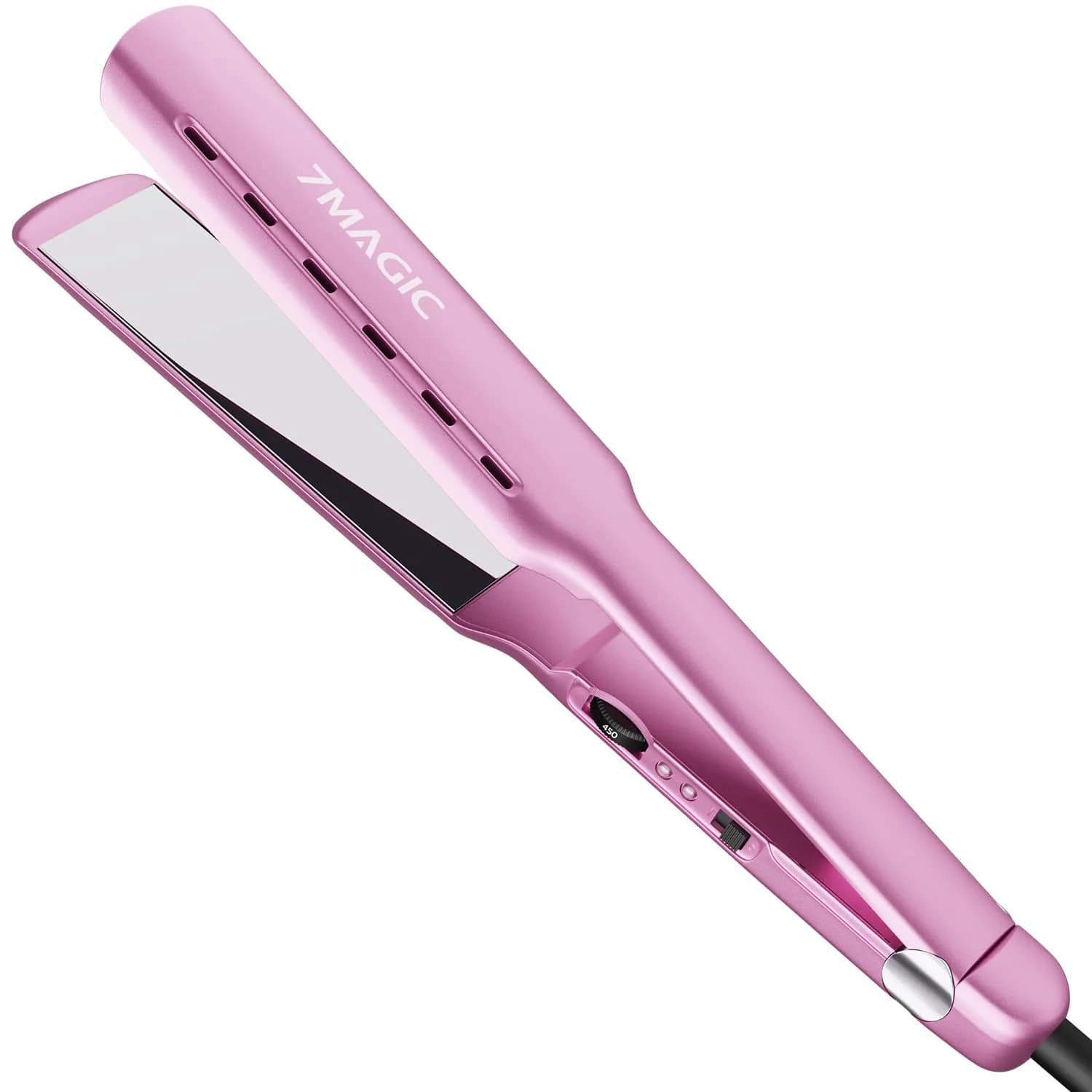 7MAGIC Nano Titanium 1.7" Flat Iron Hair Straightener for Thick Hair,Purple - main product image