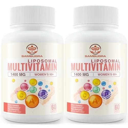 Sambugra Liposomal Multivitamin for Women 50+ | 32 Ingredients, CoQ10, Vitamins C, B, D, E, Bone & Heart Support thumbnail 1