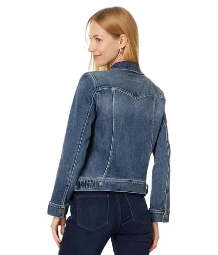 Liverpool Women's Classic Jean Jacket Stretch Denim Ponderay Large | Timeless Style & Comfort thumbnail 2