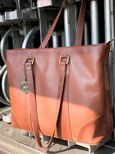 Rugged Rare Smith & Wesson Travel Tote – Concealed Carry Leather Bag 10x13x5 in | Secure CCW Compartment thumbnail 6