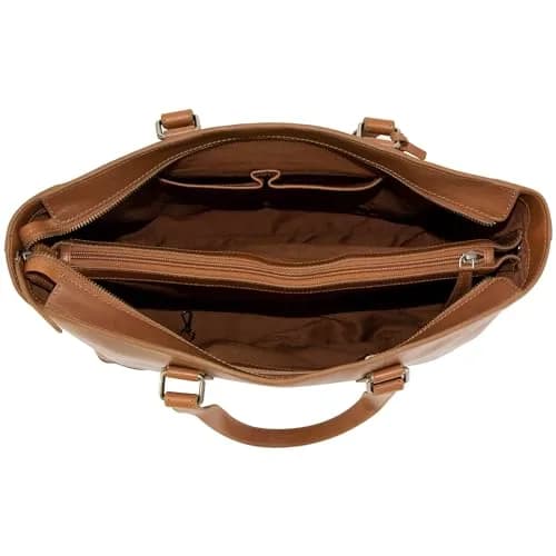 Rugged Rare Smith & Wesson Travel Tote – Concealed Carry Leather Bag 10x13x5 in | Secure CCW Compartment thumbnail 3