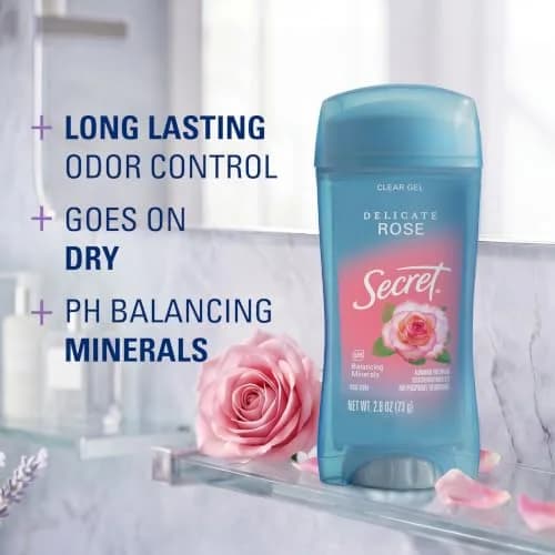 Secret Fresh Clear Gel Antiperspirant Deodorant for Women, 156 g (5.2 oz) Pack of 2 | 72-Hour Breathable Sweat & Odor Protection thumbnail 2