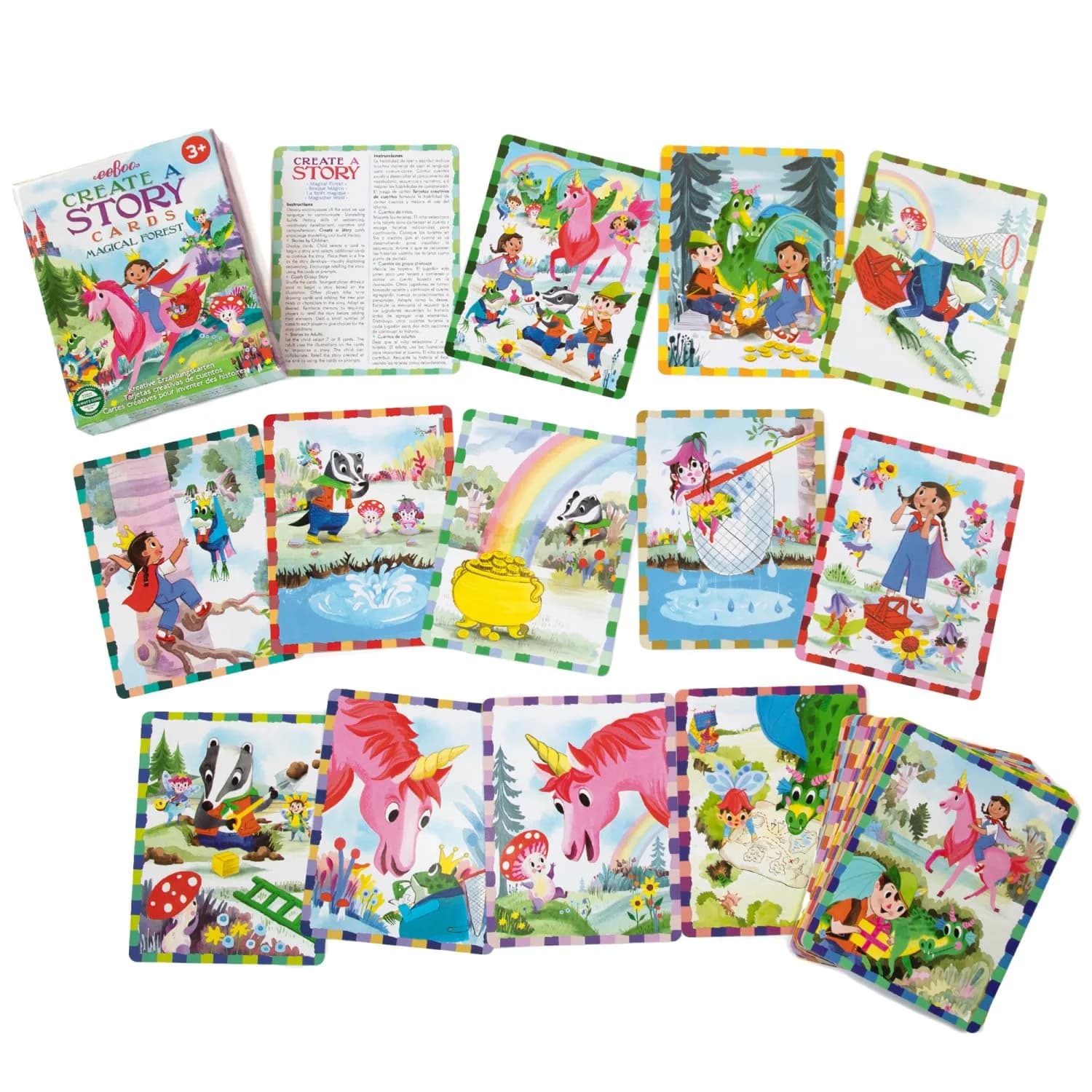 eeBoo Magical Forest Create a Story Pre-Literacy Cards 36 Cards | Encourages Imagination & Language Skills - view 3