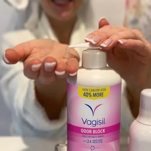Vagisil Odor Block Feminine Wash 499 ml (16.9 Fl Oz) | Gynecologist Tested for Daily Hygiene thumbnail 4