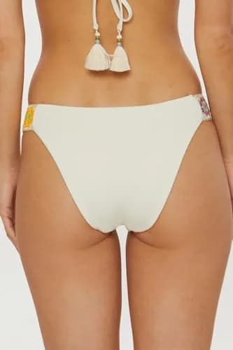 ISABELLA ROSE 1969 - Women's Cali Bikini Bottom, Cheeky Coverage, Swimwear Separates for Women, Natural, Small | Brazilian Cheeky Fit thumbnail 3