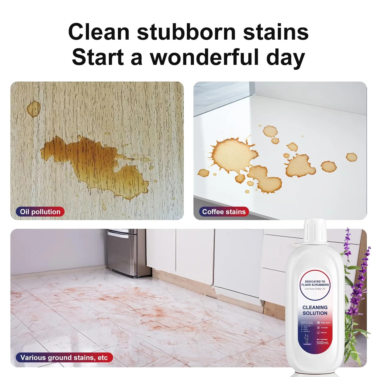 Nukisa Lavender Scent Floor Cleaning Solution 1L (35.27 Fl Oz) | Concentrated Formula for Tineco Vacuums - view 3