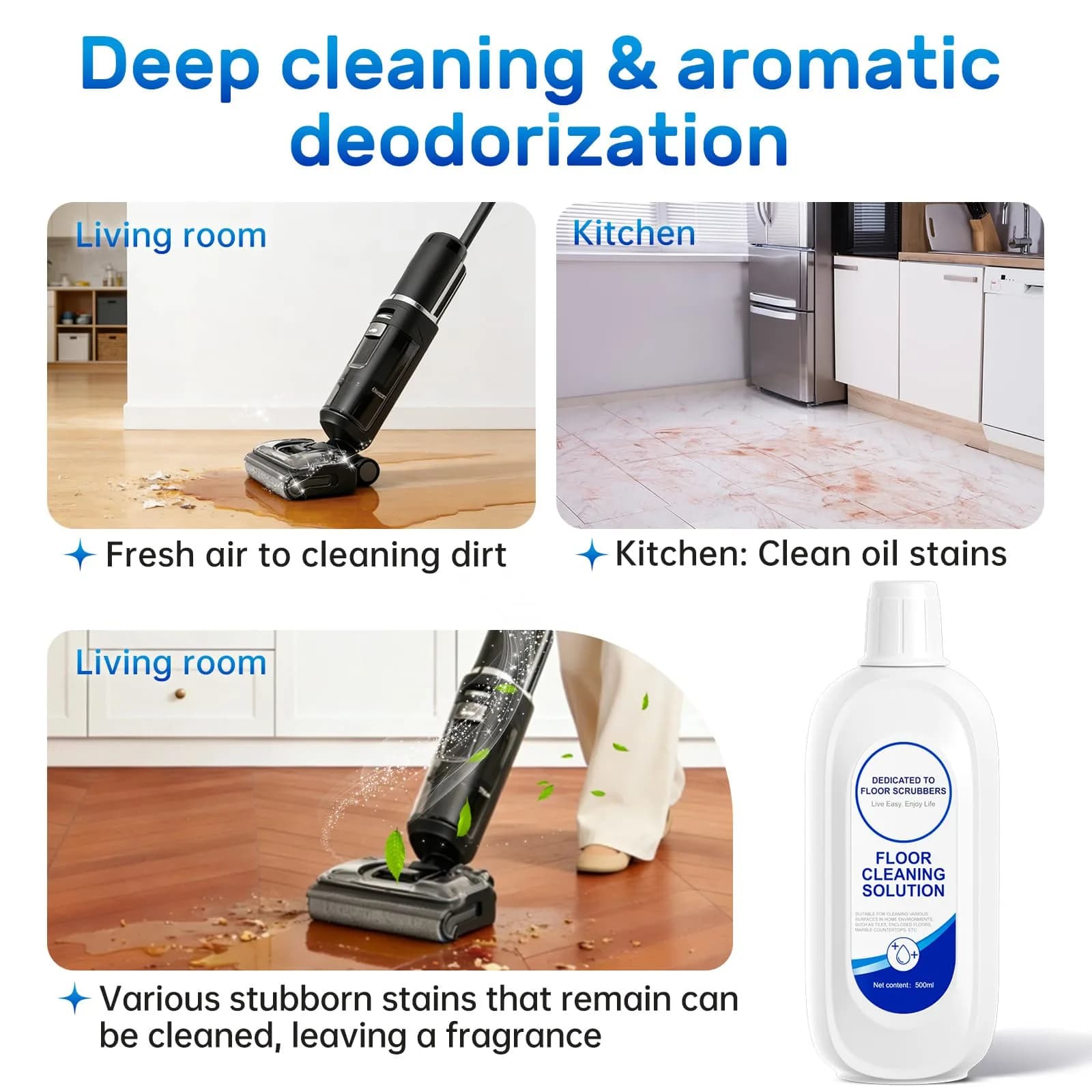 Nukisa Floor Cleaning Solution for Tineco Vacuums 1L (35.27 Fl Oz) | Concentrated Formula for Deep Cleaning - view 6