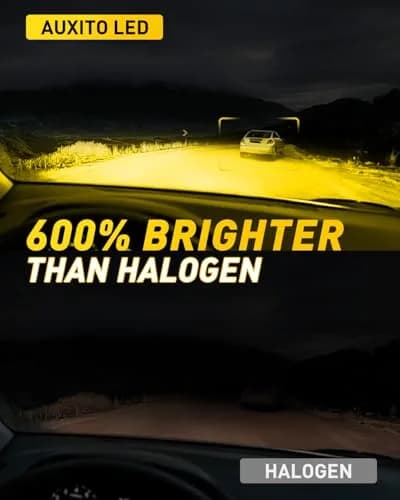 AUXITO H3 LED Bulb Yellow 3000K 16,000LM (Pack of 2) | Super Bright Fog Light Upgrade thumbnail 2