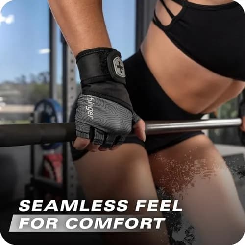 Harbinger Pro Wristwrap Gloves 3.0 Large | Enhanced Grip & Wrist Support for Weightlifting thumbnail 5