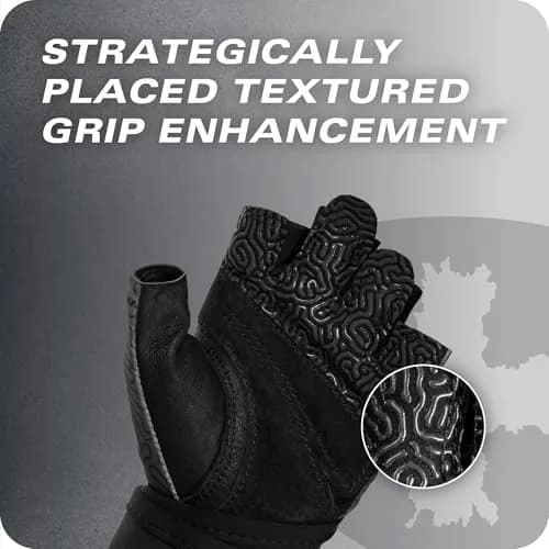 Harbinger Pro Wristwrap Gloves 3.0 Large | Enhanced Grip & Wrist Support for Weightlifting thumbnail 6