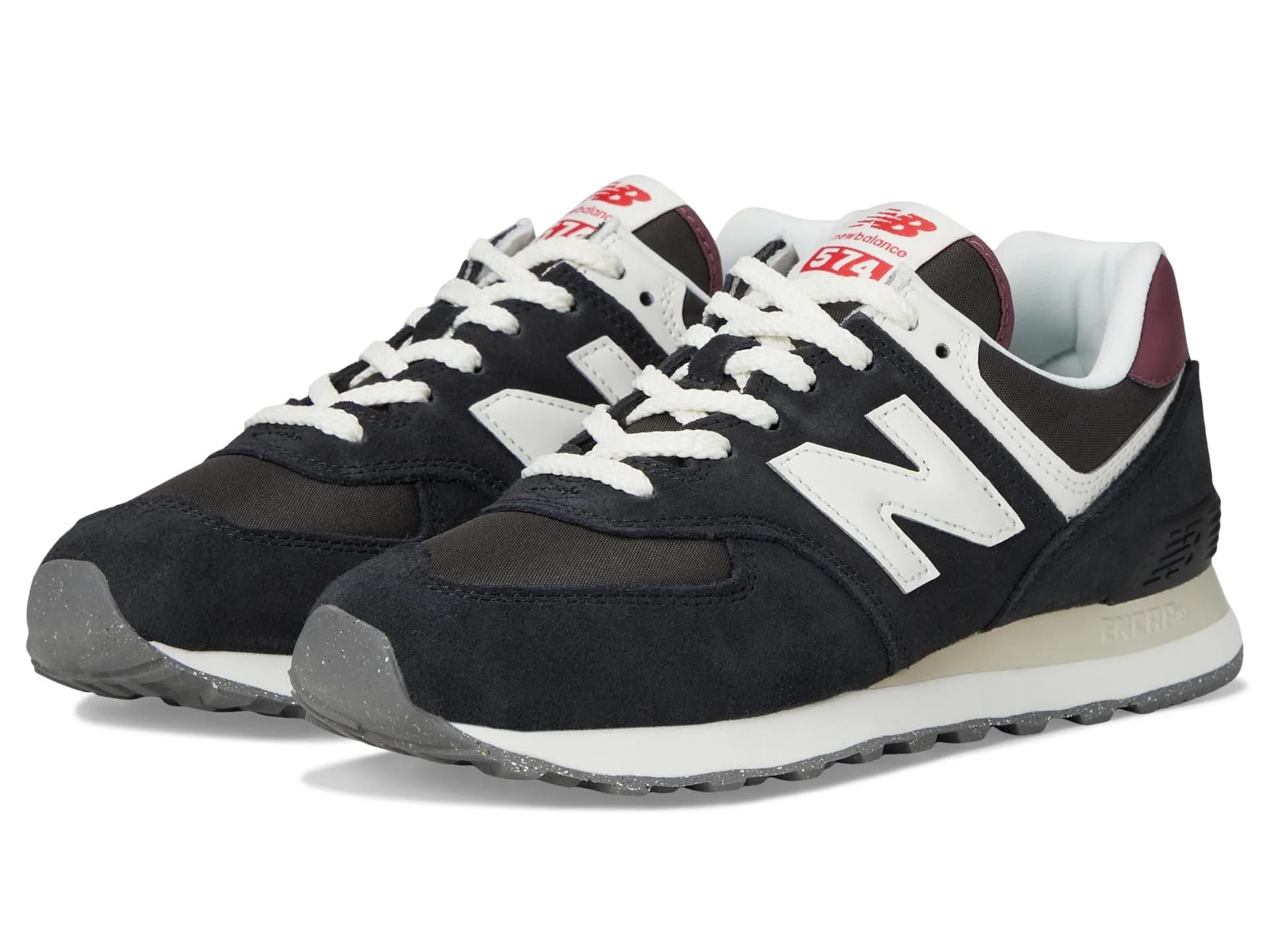 New Balance WL574 Women’s Shoes 5 Medium | Classic Style with Support & Comfort — Black/White