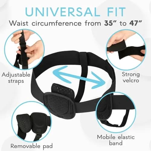 Adamson Hernia Belt for Men - Adjustable Inguinal Support 90-120cm | Discreet Groin Compression thumbnail 5