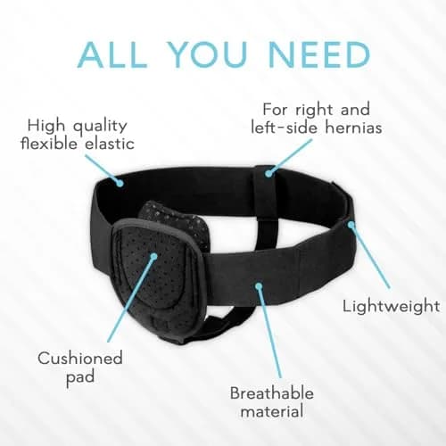 Adamson Hernia Belt for Men - Adjustable Inguinal Support 90-120cm | Discreet Groin Compression thumbnail 3