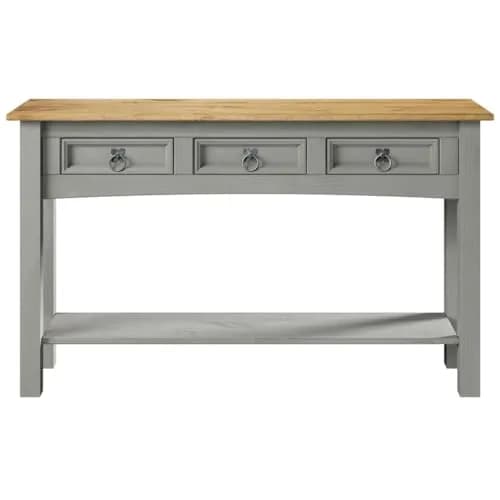 American Furniture Classics Cottage Gray Wood Hall Table Console | Farmhouse Style, Solid Pine, 47.99x12.64x28.82 inches thumbnail 6
