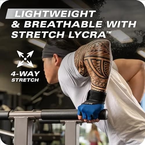 Harbinger Training Grip Wrist Wrap Gloves Medium | Enhanced Grip & Wrist Support thumbnail 5
