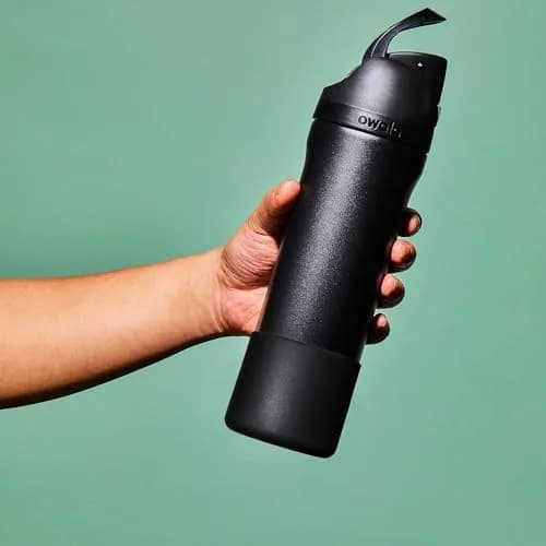 Diumepo Silicone Boot for Owala 24 oz Water Bottle | Anti-Slip Protective Sleeve for Owala Twist & FreeSip & Flip Stainless Steel Water Bottle, Boot Bottom Base (Black) thumbnail 7