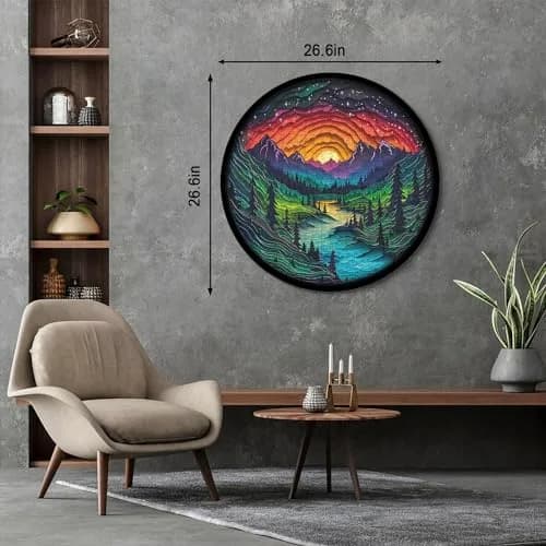 PPuzzling Magic Forest Puzzle 26.6 x 26.6 inches | 1000 Piece Challenging Art Puzzle thumbnail 3