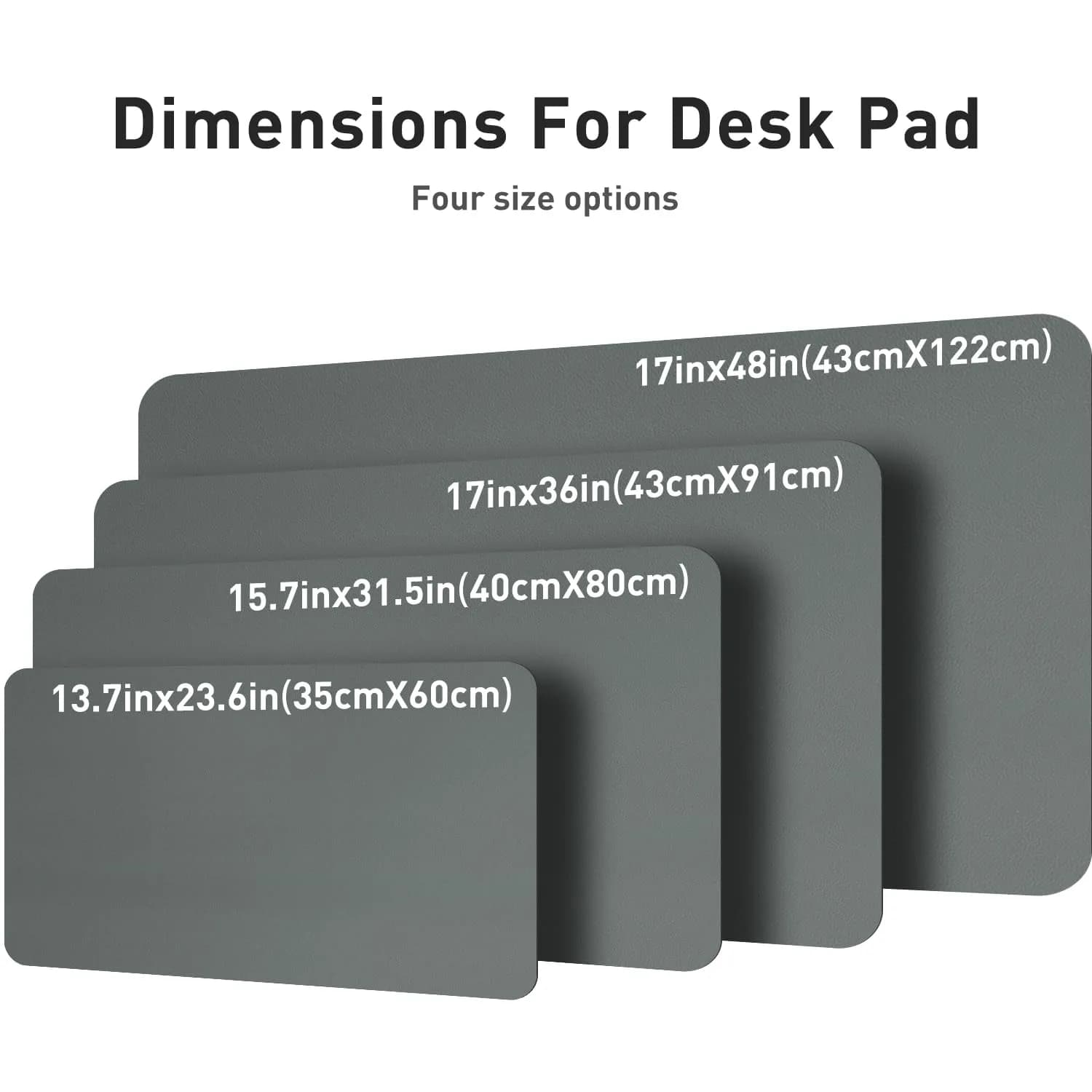 Aothia Jungle Green Desk Pad Protector 122cm x 43cm (48"x17") | Smooth PU Leather for Office & Home - view 7