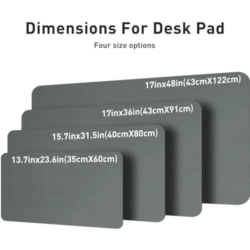 Aothia Jungle Green Desk Pad Protector 122cm x 43cm (48"x17") | Smooth PU Leather for Office & Home thumbnail 7