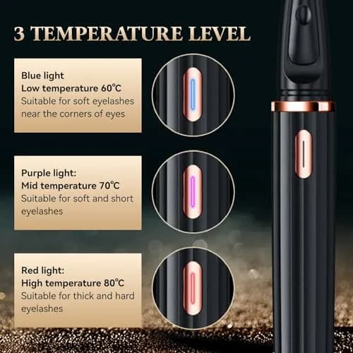 MGKO Heated Eyelash Curler M-xz2 Black | Natural Curling 24 Hours Long Lasting thumbnail 5