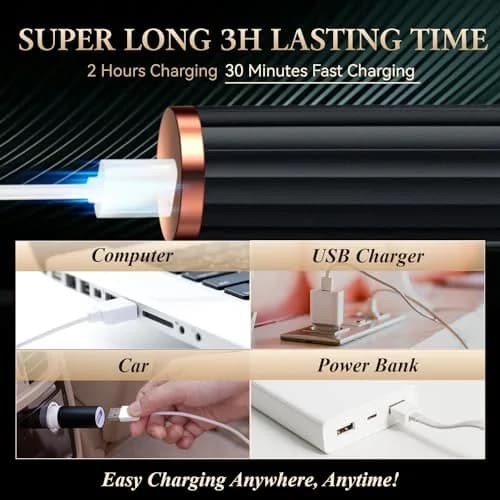 MGKO Heated Eyelash Curler M-xz2 Black | Natural Curling 24 Hours Long Lasting thumbnail 6