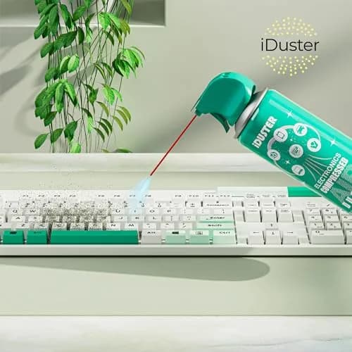 iDuster Compressed Air Duster Spray 10oz (295ml) 3-Pack | Powerful Electronics Cleaning thumbnail 2