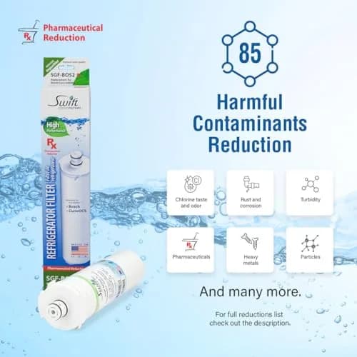 Swift Green Filters SGF-BO52 Rx Compatible Refrigerator Water Filter 6 pack | NSF Certified, 2000-Gallon Capacity, Made in USA thumbnail 5