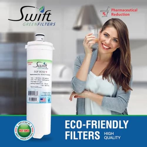Swift Green Filters SGF-BO52 Rx Compatible Refrigerator Water Filter 6 pack | NSF Certified, 2000-Gallon Capacity, Made in USA thumbnail 2